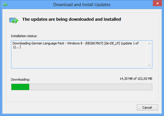 Works like an update - download, install